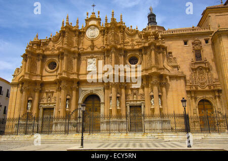 Façade of the cathedral of Guadix, 16th century, El Marquesado area, Granada, Spain, Europe Stock Photo