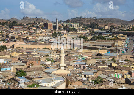 Overlooking the city, Asmara, Eritrea Stock Photo
