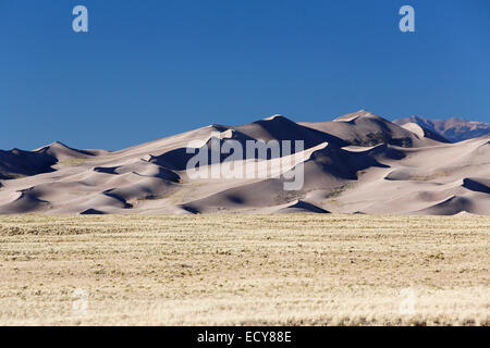 Sangre de Cristo Mountains, Great Sand Dunes National Park and Preserve, Colorado, United States Stock Photo