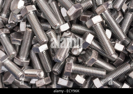 Screws and bolts used for various industries. Stock Photo