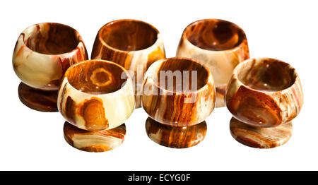 Onyx glasses isolated on white background Stock Photo