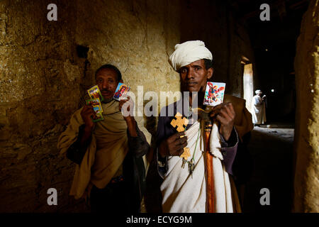 Priest of the Ethiopian orthodox church, Ethiopia Stock Photo