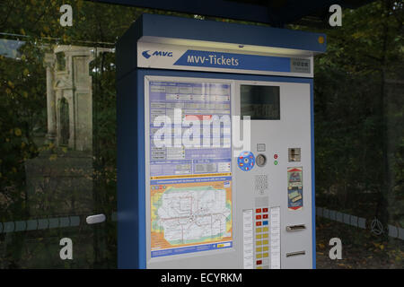 Munich tram ticket vending machine Stock Photo