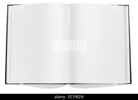 blank sketchbook photographed on a white background Stock Photo