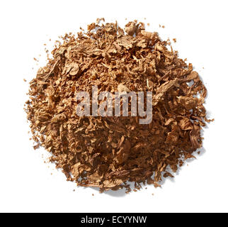 tobacco pile photographed on a white background Stock Photo