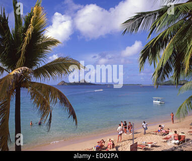 Reduit Beach, Gros Islet, Saint Lucia, Lesser Antilles, Caribbean Stock Photo