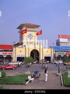 Market Entrance, Bình Tây Market, Cholon, District 6, Ho Chi Minh City (Saigon), Socialist Republic of Vietnam Stock Photo