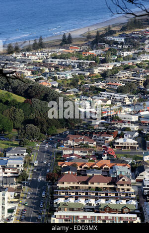 Aerial view of Mount Maunganui suburbia Stock Photo