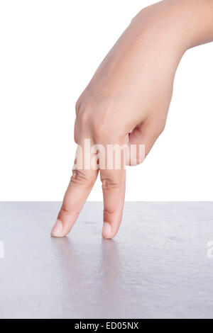 1 lady hand finger part of Stock Photo