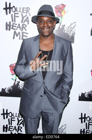 Holler If Ya Hear Me opening night at the Palace Theatre - Arrivals.  Featuring: Mopreme Shakur Where: New York, New York, United States When: 20 Jun 2014 Stock Photo