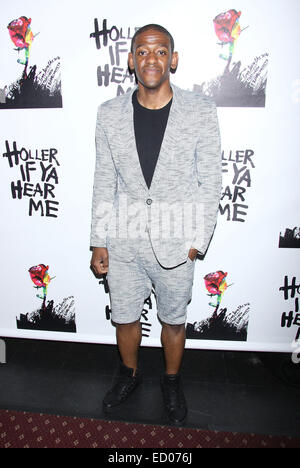 Holler If Ya Hear Me opening night at the Palace Theatre - Arrivals.  Featuring: Jarrod Grimes Where: New York, New York, United States When: 20 Jun 2014 Stock Photo