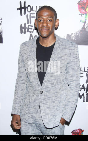 Holler If Ya Hear Me opening night at the Palace Theatre - Arrivals.  Featuring: Jarrod Grimes Where: New York, New York, United States When: 20 Jun 2014 Stock Photo