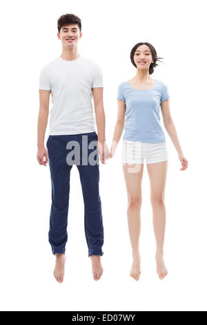 Portrait of happy young couple Stock Photo