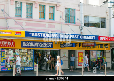 Chemist warehouse drugstore in the corso in Manly Sydney, NSW,Australia Stock Photo