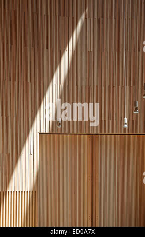 Chigasaki Zion Christian Church/Mihato Kindergarten, Chigasaki-shi, Japan. Architect: Tezuka Architects, 2013. Interior view of Stock Photo