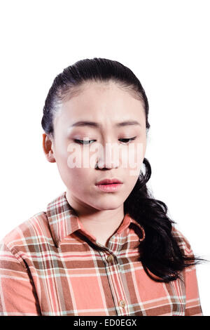 Depressed young woman Stock Photo