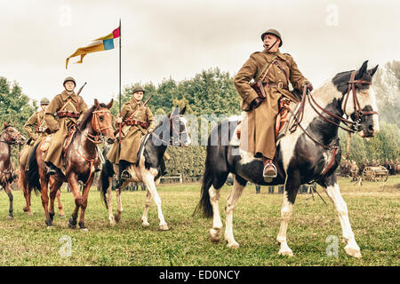 Polish Cavalry Ride Their Horses During WWII Battle Of Lomianki ...