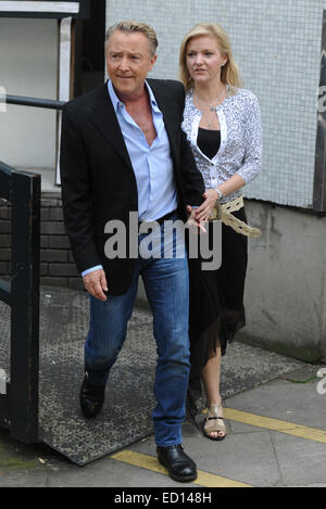 Niamh O'Brien and Michael Flatley spotted outside ITV Studios in London  Featuring: Niamh O'Brien,Michael Flatley Where: London, United Kingdom When: 20 Jun 2014 Stock Photo