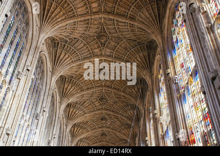 Interior of the King's College Chapel, Cambridge Cambridgeshire England United Kingdom UK Stock Photo