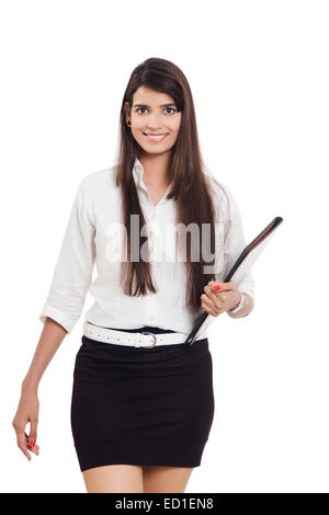 1 indian Secretary Lady Stock Photo