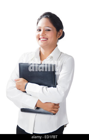 1 indian lady job Interview Preparation Stock Photo