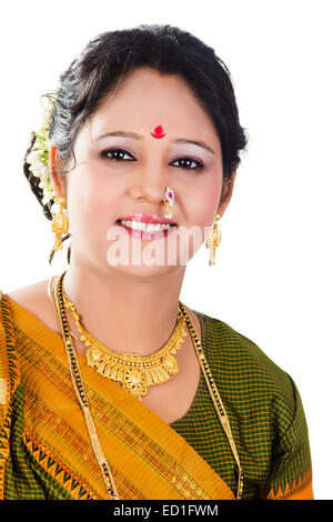 1 South  indian Lady pose Stock Photo