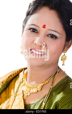 1 South  indian Lady pose Stock Photo