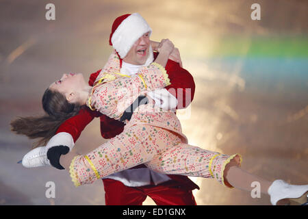 Anabelle Morozov & Nikolai Morozov, December 21, 2014- Figure Skating : Christmas on Ice 2014 at Shin Yokohama Skate Center, Kanagawa, Japan. © Yusuke Nakanishi/AFLO SPORT/Alamy Live News Stock Photo