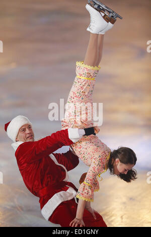 Anabelle Morozov & Nikolai Morozov, December 21, 2014- Figure Skating : Christmas on Ice 2014 at Shin Yokohama Skate Center, Kanagawa, Japan. © Yusuke Nakanishi/AFLO SPORT/Alamy Live News Stock Photo