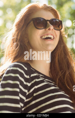 Beautiful woman wearing sunglasses Stock Photo