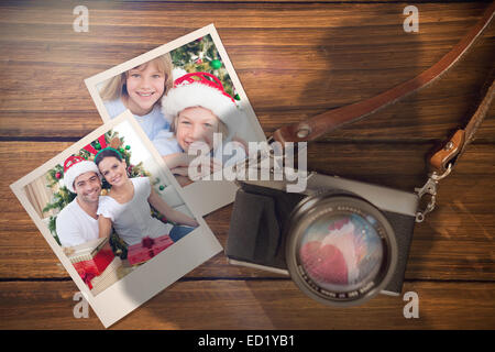 Composite image of christmas memories Stock Photo