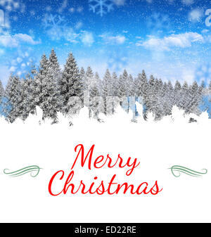 Composite image of Christmas greeting card Stock Photo