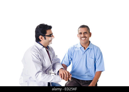 indian Medical Doctor Patient Treatment Stock Photo