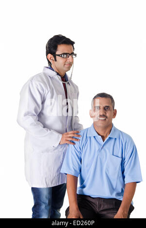 indian Medical Doctor Patient Treatment Stock Photo