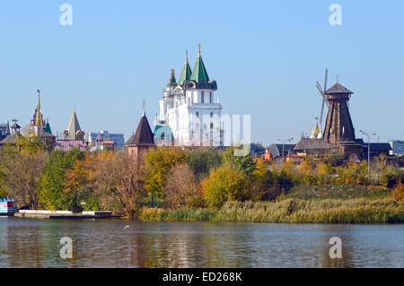 The Kremlin in Izmailovo River View from the river Stock Photo