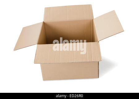 Carton Box Empty Nobody Stock Photo