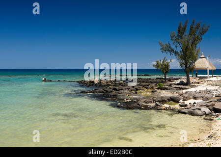 Mauritius, Flic en Flac, beach Stock Photo