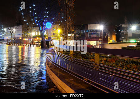Preston Lancashire: Christmas Lights Stock Photo