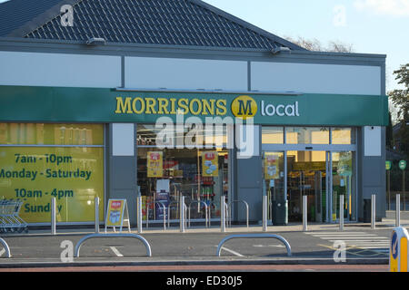 Preston Lancashire: Morrisons Local Supermarket Stock Photo