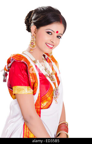 1 South  indian Housewife lady pose Stock Photo
