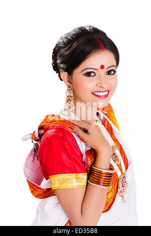 1 South  indian Housewife lady pose Stock Photo