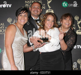 The 41st Annual Daytime Emmy Awards - Press Room  Featuring: Un Nuevo Dia Where: Los Angeles, California, United States When: 22 Jun 2014 Stock Photo