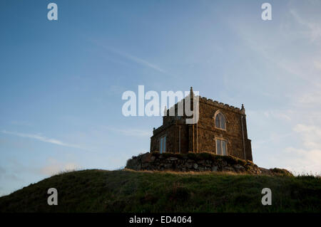 Doyden Castle, Port Quin, Cornwall,England Stock Photo