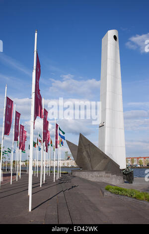 The Bow (Dutch: De Boeg) Second World War memorial monument in Rotterdam, Holland, Netherlands. Stock Photo