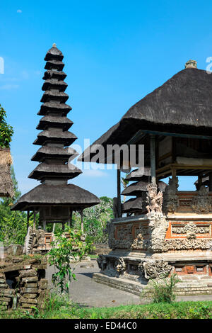 Pura Taman Ayun Temple, Bale (Wood pavilion) and Meru (Pagoda like), Mengwi, Bali, Indonesia Stock Photo