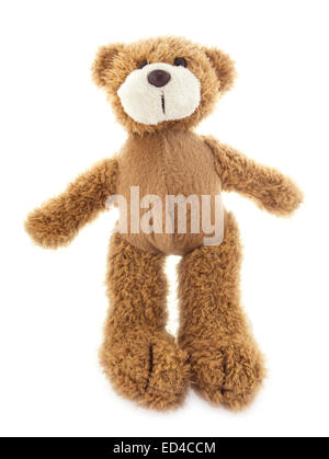 cute teddy bear isolated on white. Stock Photo