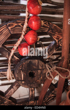 Traditional ukrainian decorations of interiors Stock Photo