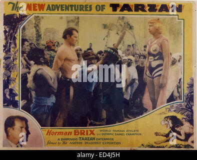 THE NEW ADVENTURES OF TARZAN, circa 1930s.  Pictured Herman Brix as Tarzan. Courtesy Granamour Weems Collection.  Editorial use only.  Licensee must obtain appropriate permissions and clearances before using this photo.  No rights are granted or implied. Stock Photo
