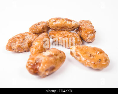 sugared almonds on white background (isolated) Stock Photo
