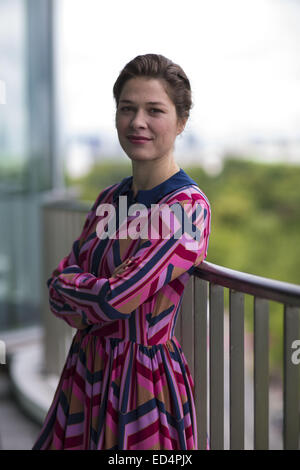 The cast of ARD TV series Mord mit Aussicht promoting the third season ...